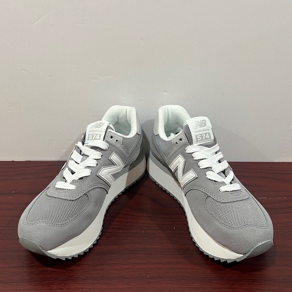 New Balance, 574+, WL574ZSD, Grey & White - Picture 9 of 14